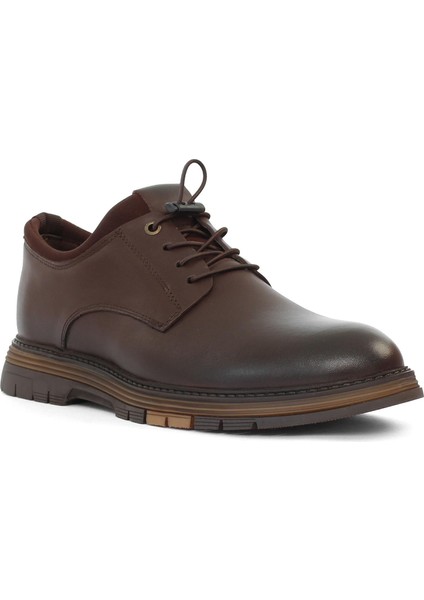 Kahve Deri Ayakkabı Kışlık Slip On Erkek 550 766