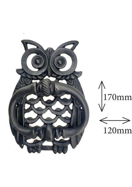 Baykuş kapı taktak pirinç malzeme dekoratif vintage kapı aksesuarı siyah fiyatları