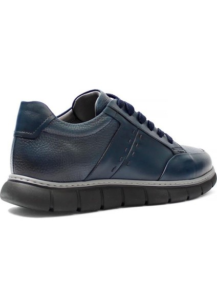 Erkek Lacivert Bağcıklı Deri Günlük Ayakkabı indirimleri