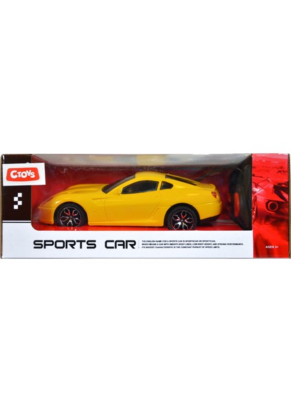 Sports Car 27 Mhz Full Fonksiyon Uzaktan Kumandalı Chevrolet Corvette Sarı Ce 07