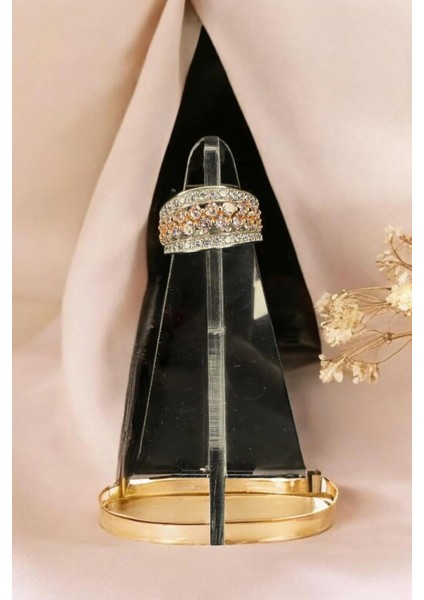 Pembe Taşlı 925 Ayar Gümüş Yüzük