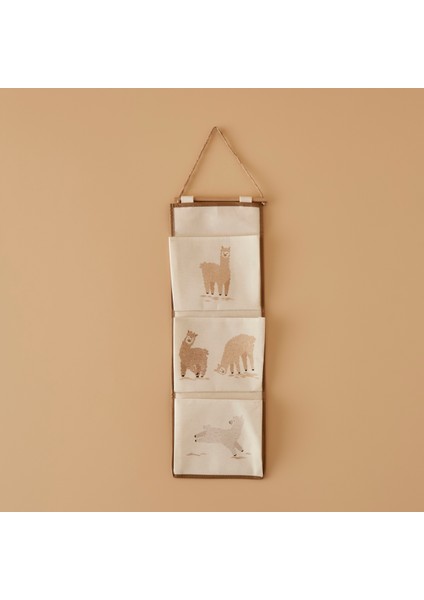 Alpaca Askılı Organizer Bej (20 x 60 cm )