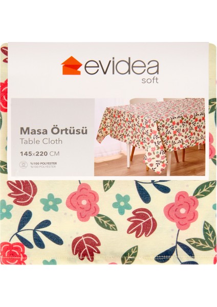Soft Aida Masa Örtüsü - Renkli - 145X220 cm