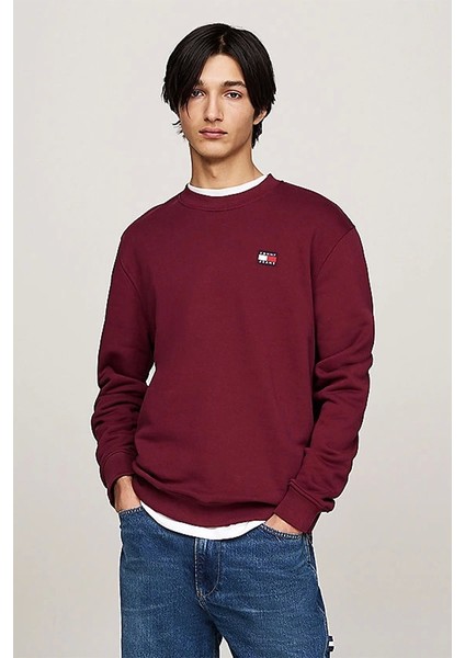 Erkek Bordo Sweatshirt