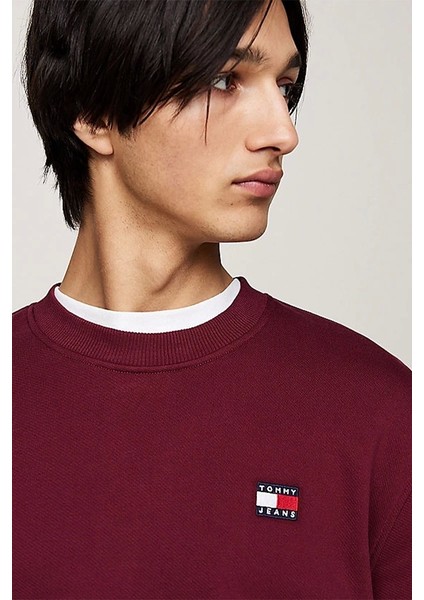 Erkek Bordo Sweatshirt