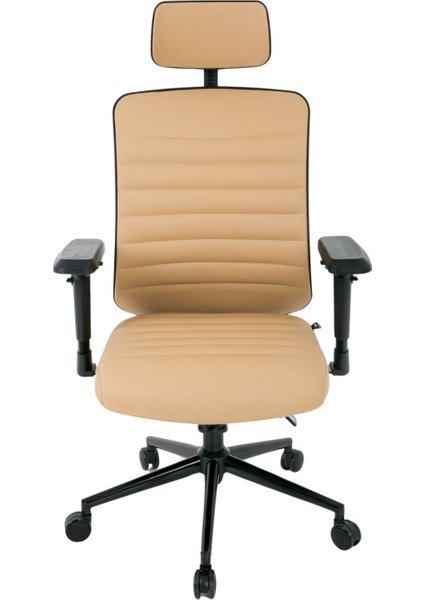 Comfort Elit Deri Yönetici-Ofis-Çalışma Koltuğu Sarı