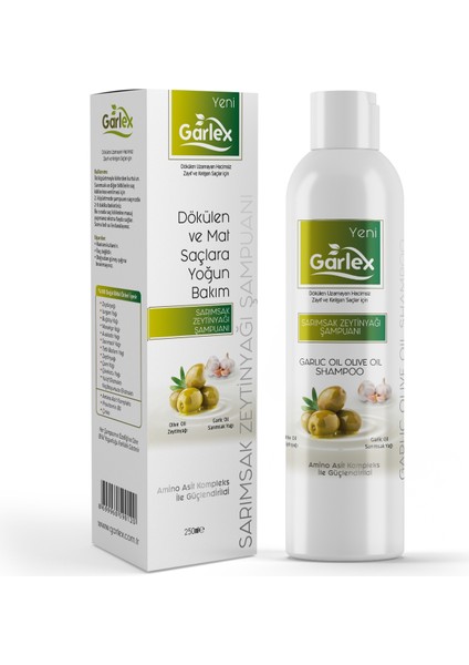 Sarımsak ve Zeytinyağı Şampuanı 250 ml