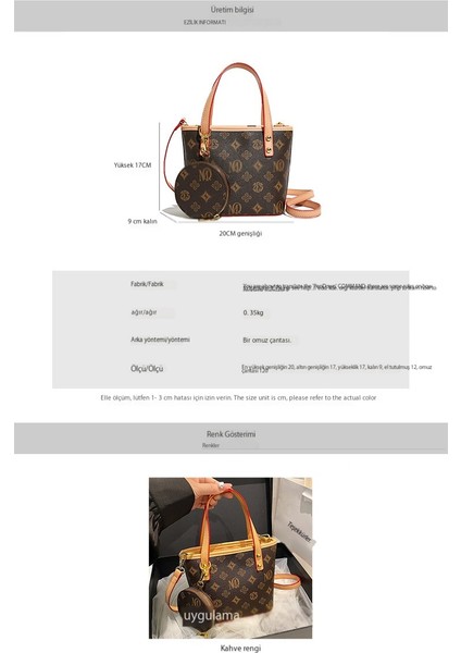 2024 Yeni Moda Çok Yönlü Büyük Kapasiteli Kova Çantası Premium Kadın Tek Omuzlu Crossbody Çanta (Yurt Dışından)