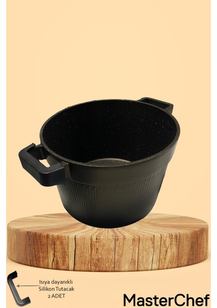 7 Parça Döküm Dik Kulak Tencere Seti - Dayanıklı Yanmaz ve Yapışmaz - Eşit Isı fiyatları