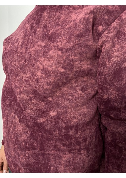 Bisiklet Yaka Batik Desenli Erkek Sweatshirt fiyatları