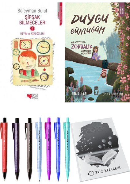 Duygu Günlüğüm Mira ve Yekta Zorbalık Adası'nda Mücadele ve Şipşak Bilmeceler 2 2'li Set + Hediyeli