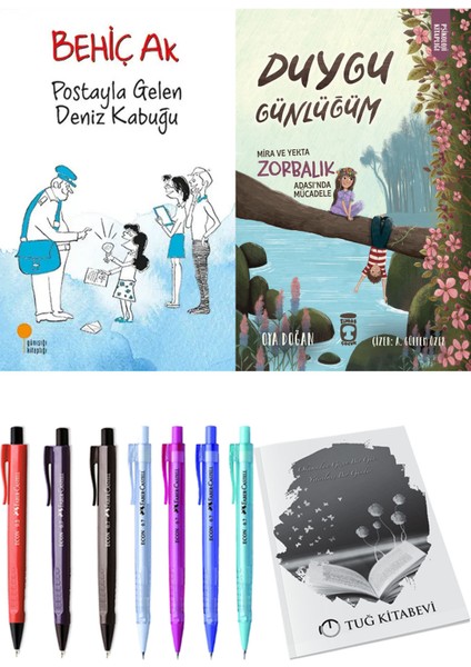 Duygu Günlüğüm Mira ve Yekta Zorbalık Adası'nda Mücadele ve Postayla Gelen Deniz Kabuğu 2'li Set + Hediyeli