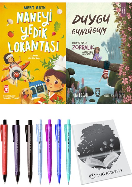 Duygu Günlüğüm Mira ve Yekta Zorbalık Adası'nda Mücadele ve Naneyi Yedik Lokantası 2'li Set + Hediyeli