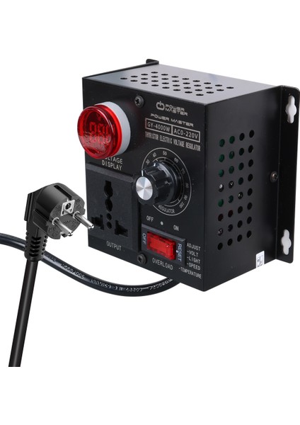 PM-21013 10 100V Ac 4000 Watt 15A Hız Işık Kontrolü Motor Sürücü Voltaj Regülatör