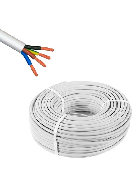 Powermaster 4x0.75 Ttr Kablo 100 Metre Iç Mekan Elektrik Tesisat Aydınlatma Kablosu