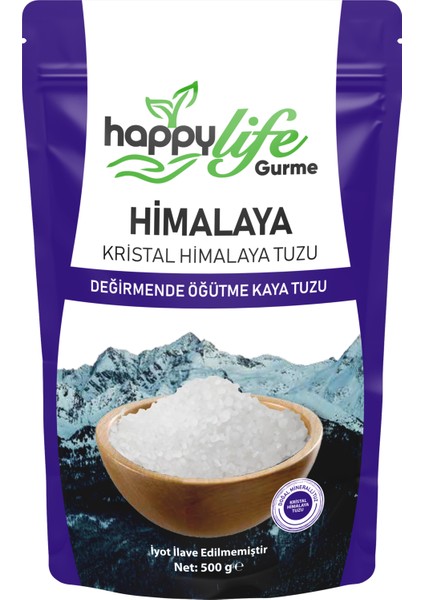 Happy Life Gurme Himalaya Tuzu Kristal 500 gr