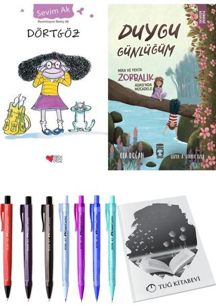 Duygu Günlüğüm Mira ve Yekta Zorbalık Adası'nda Mücadele ve Dörtgöz 2'li Set + Hediyeli