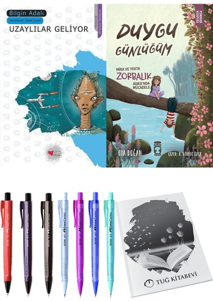 Duygu Günlüğüm Mira ve Yekta Zorbalık Adası'nda Mücadele ve Uzaylılar Geliyor 2'li Set + Hediyeli