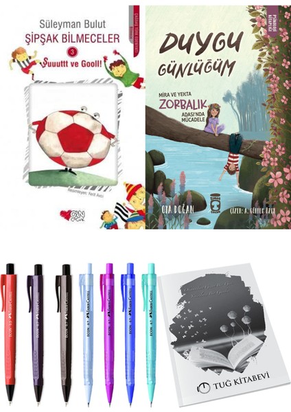 Duygu Günlüğüm Mira ve Yekta Zorbalık Adası'nda Mücadele ve Şipşak Bilmeceler 3 2'li Set + Hediyeli