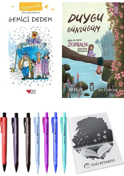 Duygu Günlüğüm Mira ve Yekta Zorbalık Adası'nda Mücadele ve Gemici Dedem 2'li Set + Hediyeli