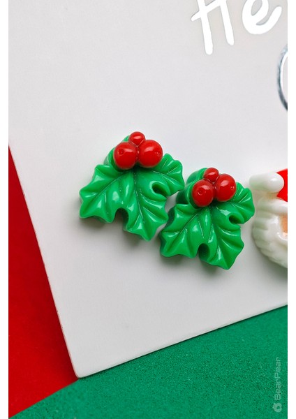 Yılbaşı Küpesi Noel Temalı 6'lı Küpe Set Kokina Küpe