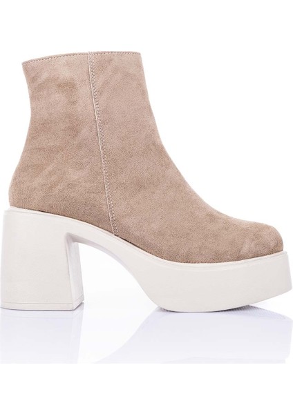 Feray Kadın Süet Vizon Topuklu Bot fiyatları