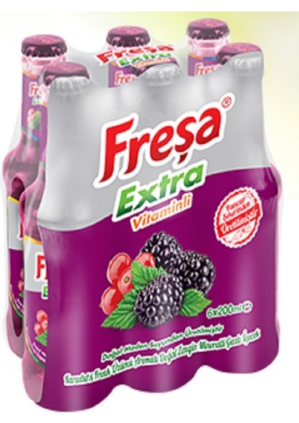 Extra Karadut Aromalı Maden Suyu 6'lı 200 ml