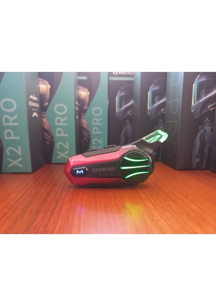 Motosiklet Kask Kulaklık İntercom Bluetooth 5.3 evrensel eşleşme 2 kişilik 1Adet İnterkom seti x2pro.