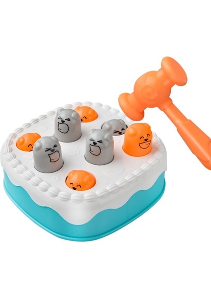 Kek Köstebek Vurma Çocuk Oyuncağı Bebek Gelişimi Yili 1-2-3 Yaş Erken Eğitim Bebek Vurma Eğitici Oyuncak (Yurt Dışından)