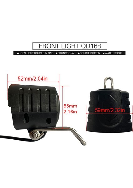 Elektrikli Bisiklet 24/36/48 V/60 V Far Ön Kuyruk Arka Uyarı Işığı LED Gece Spot Far Sürme Ebike (Yurt Dışından) modelleri