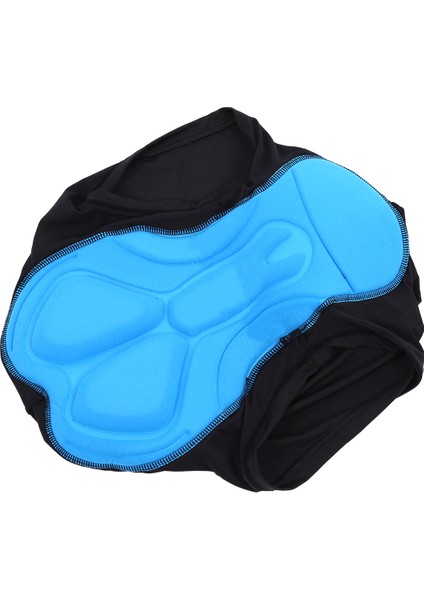 Erkekler Bisiklet Kısa Iç Giyim Jel 3D Yastıklı Bisiklet Pantolon Siyah(M) (Yurt Dışından)