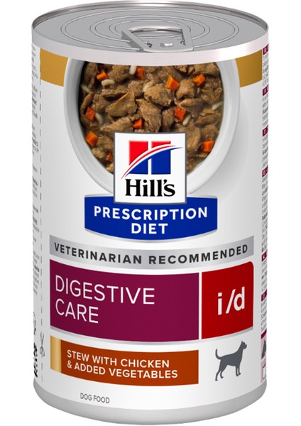 Prescription Diet Digestive Care I/d Tavuklu ve Sebzeli Köpek Konserve Maması 354GR x 6 Adet