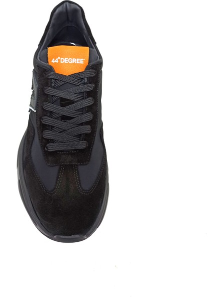 Siyah Deri Erkek Sneaker Ayakkabı fırsatları