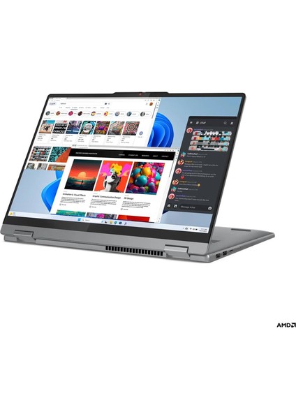 Ideapad 5 16AHP9 - 2’si 1 Arada - Ryzen 7-8845HS - 16" Touch – 16GB – 1tb SSD – WIN11H – Q Us Ingilizce Klavye – 1yıl Garanti