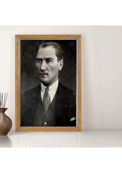 Mustafa Kemal Atatürk Tablo, Çerçeveli Cam Tablo 20X30 cm