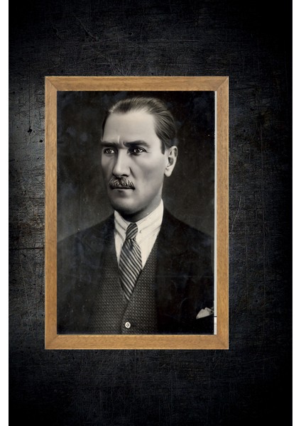 Mustafa Kemal Atatürk Tablo, Çerçeveli Cam Tablo 20X30 cm fırsatları