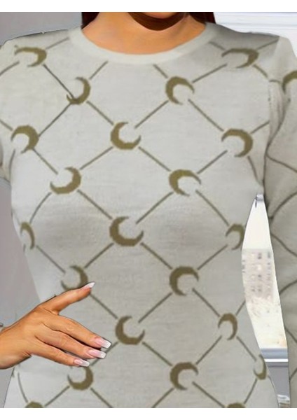 Kadın Bisiklet Yaka Uzun Kol Triko Mini Boy Elbise fiyatları