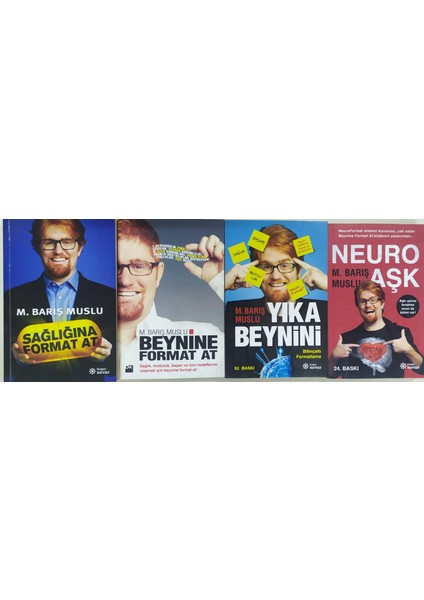 Neuro Aşk - Beynine Format At - Sağlığına Format At - Yıka Beynini 4'lü Set - M. Barış Muslu