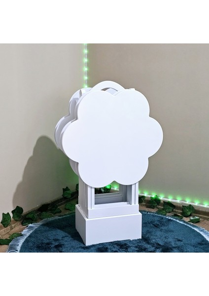 Çanta Sehpa Çiçek Model Ahşap Mdf Dekoratif 4 Lü Beyaz Lake Zigon fiyatları