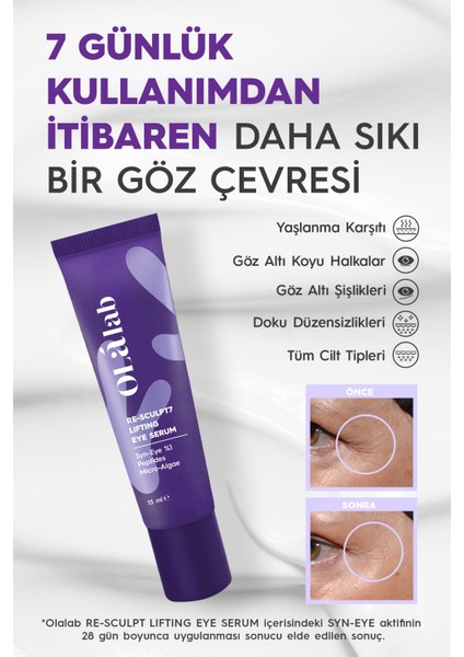 Olalab Koyu HalkaAydınlatıcı Mikro-Alg & Peptit Göz Kremi 15 ml