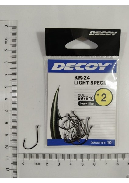 Kr-24 Light Special Siyah Nikel Olta Iğnesi No : 2