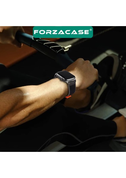 Apple Watch 10 42MM ile Uyumlu Trial Cırtlı Hasır Kumaş Kordon Kayış - FC267 indirimleri