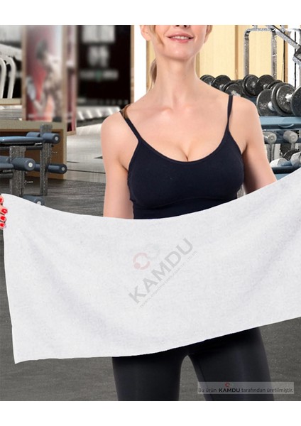 1 Adet 30x85 Pamuk Havlu, Kuaför Havlusu, Spor Havlusu, Antreman Havlusu, Saç Havlusu