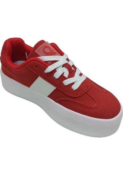 Kırmızı Kadın Sneaker Spor Ayakkabı