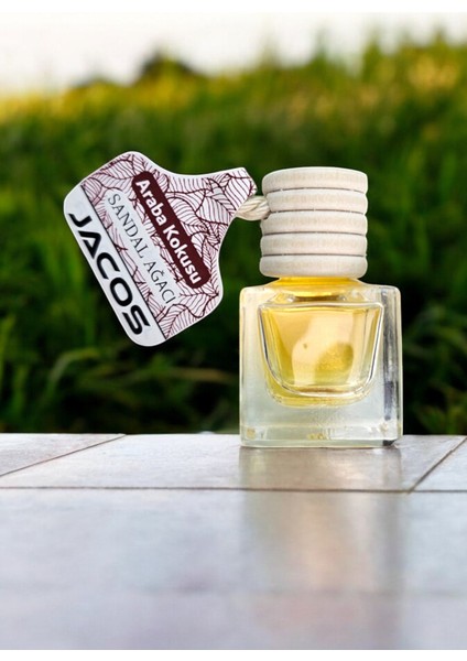 Sandal Ağacı Kokulu Araç Kokusu 8 ml - Oto Araç Kokusu - Ipli Asma Oto Parfümü