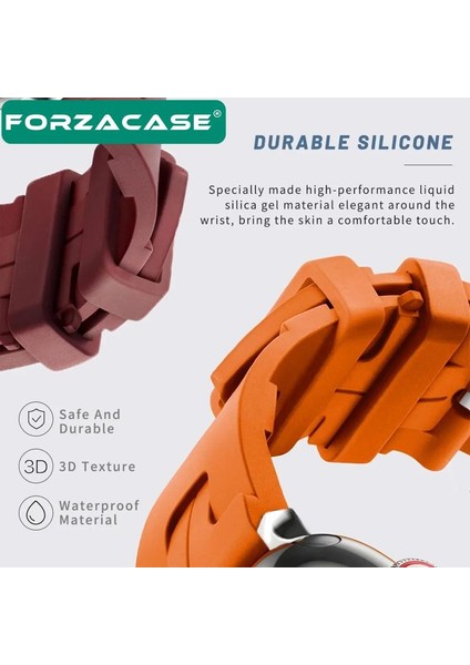 Apple Watch 10 42MM ile Uyumlu Hermes Silikon Kordon Kayış - FC241 modelleri