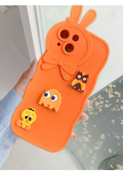 iPhone 14 Pro Max Uyumlu Silikon Sevimli Koruyucu Kılıf