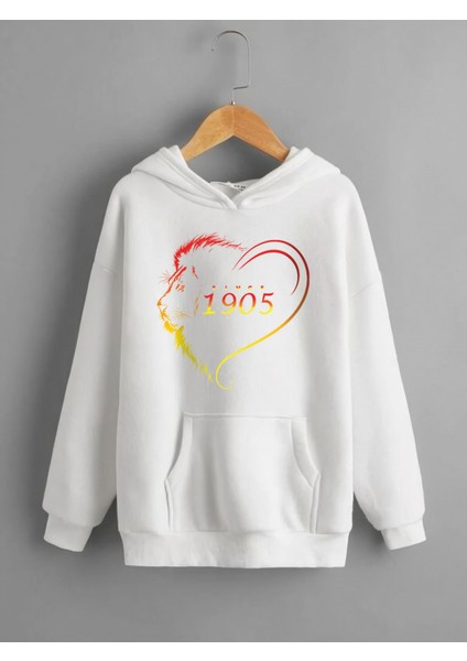 Aslan Yelesi Sarı Kırmızı Taraftar Sweatshirt Unisex Oversize Hoodie