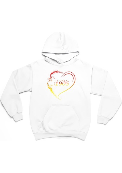 Aslan Yelesi Sarı Kırmızı Taraftar Sweatshirt Unisex Oversize Hoodie
