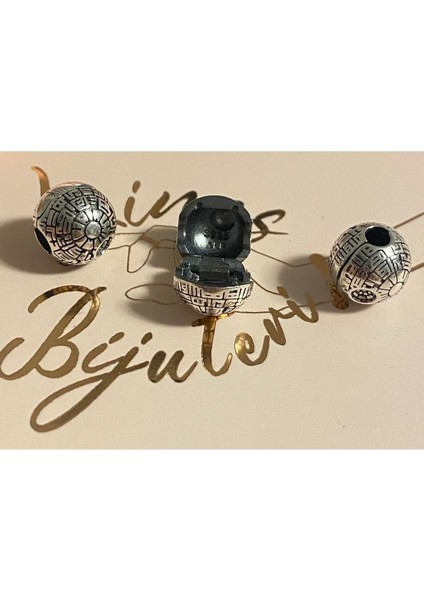 Star Wars Death Star Klips Charm 925 Ayar Gümüş fırsatları